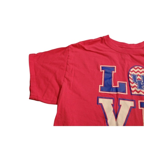 Gildan T-Shirt Unisex Large Pink NCAA UK Kentucky Wildcats Love B-Ball Pullover - Picture 6 of 10